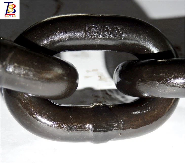 Fully Welded 6mm 8mm 10mm G80 Alloy Steel Lifting Chain For Chain Block Electric Chain Hoist