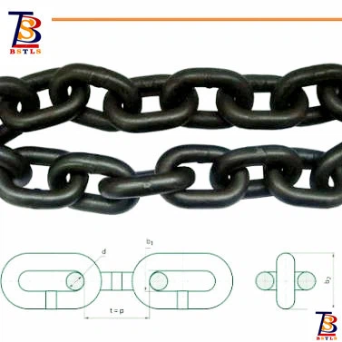 Chain Manufacture Alloy Steel Link Chain G80 25*75mm Black Lifting Chain