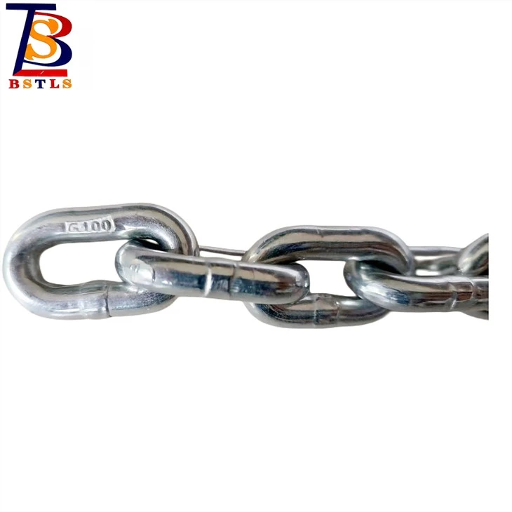 High Strength Link Welded Lashing G100 Lifting Chain For Mining